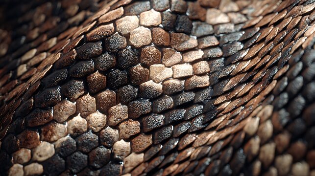 close up of a snake skin background - Powered by Adobe
