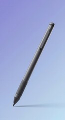 Naklejka premium Stylus device hovers above a smooth gradient background with subtle shadow