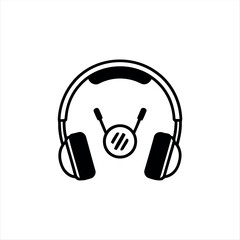 Headphone Icon – Flat Minimal Audio Symbol