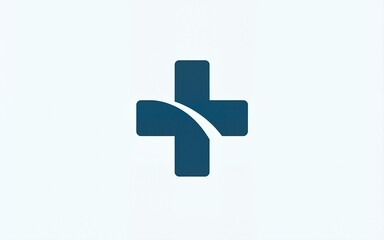 Fototapeta premium Modern professional logo cross in pharmacy industry. High quality