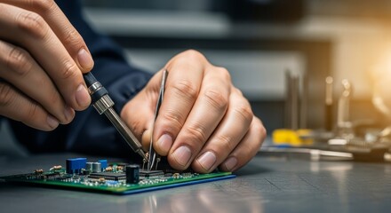 Precise Soldering, Crafting Electronic Components with Precision Tools