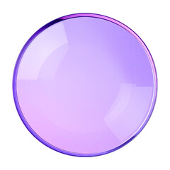 Luminous sphere, light lavender gradient, glossy sheen