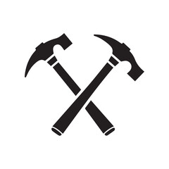 Infinity Crossed Hammer Logo Showing Endless Work Power and Strength