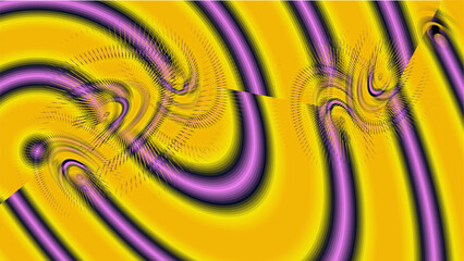 Colorful Abstract Psychedelic Wave Pattern with Vivid Gradient Lines  