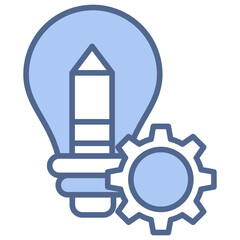 Creativity Blue Icon