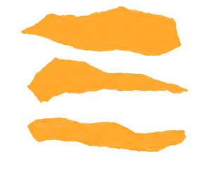 torn paper set, yellow torn papers, colorful torn papers