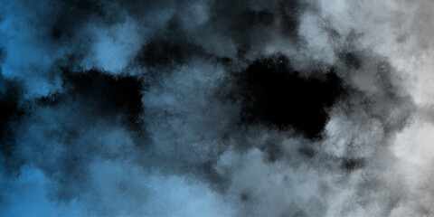 Abstract white and gray isolated cloud cumulus clouds. Gray aquarelle painted realistic fog or mist smoky textured canvas design. White and ash messy wall stucco texture background.