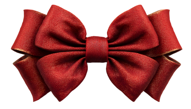 red bow and ribbon illustration for christmas and birthday decorations
