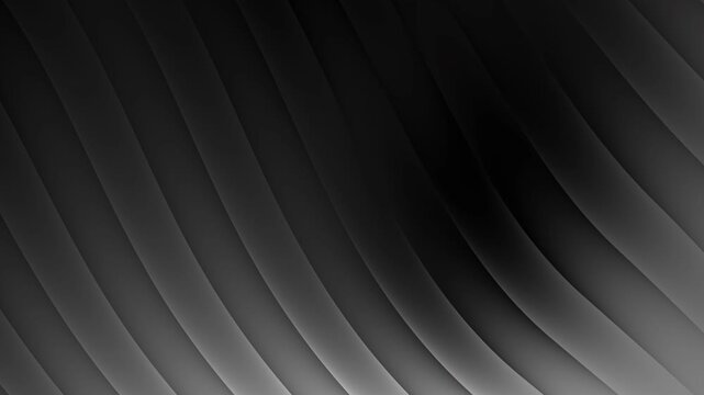 Dark grayscale abstract pattern with curved diagonal lines. Suitable for backgrounds, prints, textiles, and modern design projects needing a bold touch.