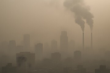 Obraz premium smoke from the chimney