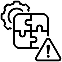 problem icon isolated on white background. vector illustration icon for business and marketing strategy