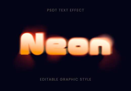 Orange Gradient Vaporwave Text Effect Soft Glow Font
