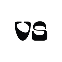 VS monogram logo design letter text name symbol monochrome logotype alphabet character simple logo