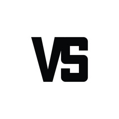 VS monogram logo design letter text name symbol monochrome logotype alphabet character simple logo