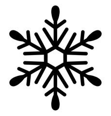 雪の結晶の手描きアイコンイラスト