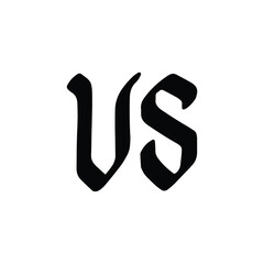 VS monogram logo design letter text name symbol monochrome logotype alphabet character simple logo