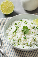 Homemade Mexican Cilantro Lime Rice