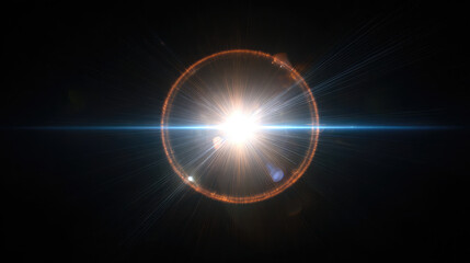 Obraz premium Cosmic Lens Flare — Abstract Space Light Effect