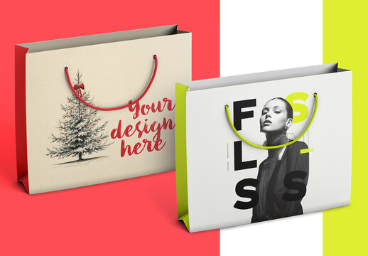 Store Bag 1 Packaging Mockup PSD - Professional Gift Bag Display