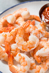 Homemade Shrimp Cocktail with Tomato Sauce