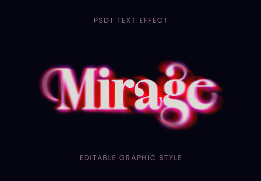 White And Pink Gradient Vaporwave Text Effect Blurred Glow Font