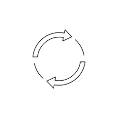 Refresh icon set. Reload icon vector. Update icon.