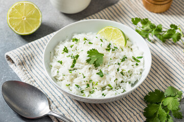Homemade Mexican Cilantro Lime Rice
