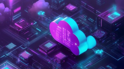 Cloud data computing network connection in digital city - Powered by Adobe