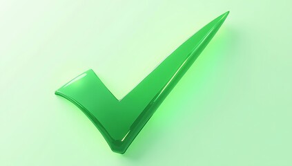 A green check mark symbol representing success, correctness, confirmation.
