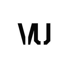 VU monogram logo design letter text name symbol monochrome logotype alphabet character simple logo