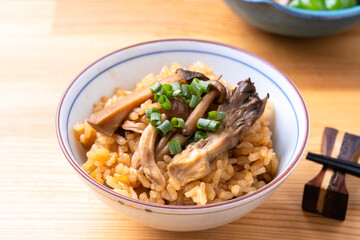 きのこの炊き込みご飯（舞茸・しめじ・エリンギ）