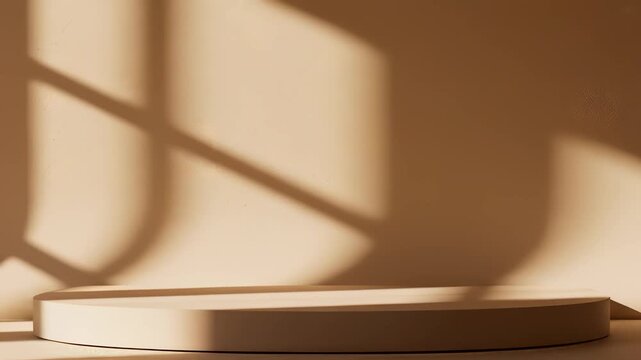 Minimalist Bathroom Scene Featuring Sleek White Toilet, Pedestal, and Simple White Shelf with Subtle Shadow on Wall, Capturing the Essence of Simplicity and Modernity in Interior Design.