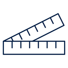 Fototapeta premium Folding ruler vector illustration icon design trendy