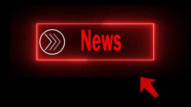 neon text icon on black background - Powered by Adobe