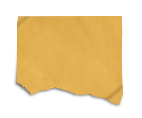 Old brown torn paper texture on black background — vintage craft paper PNG