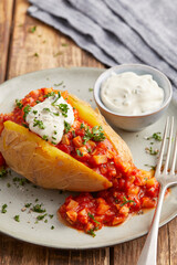 Stuffed Potatoes with Mushroom Mince