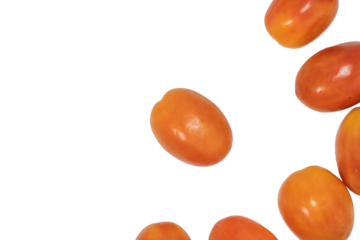 Isolated Red Tomatoes on a Transparent Background: A Fresh and Vibrant Display