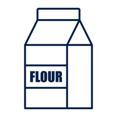 Flour pack vector illustration icon design trendy