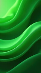 Subtle curves, emerald to olive gradient Lush, natural feel , digital, premium, illustration