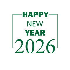 happy new year 2026 vector