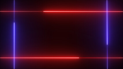 neon text on black background