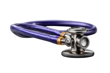 Elegant, modern stethoscope, a symbol of healthcare, diagnosis, and medical expertise