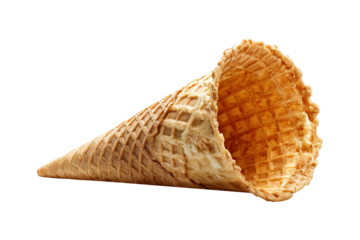 Delicious ice cream cone dessert shop photo bright environment close-up