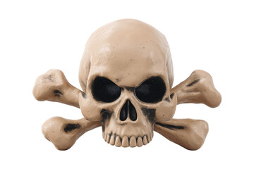Fototapeta premium Pirate skull and crossbones decor halloween theme indoor display spooky