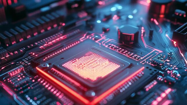 Central processing unit integrating data on circuit board