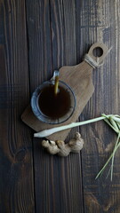 ginger and lemongrass drink