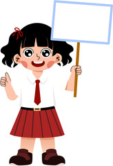 illustration of elementary school children