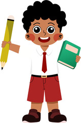 illustration of elementary school children