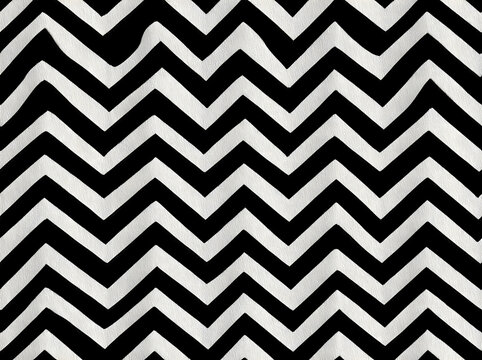 Regular black and white zigzag chevron pattern, seamless zig zag line texture abstract geometry background
