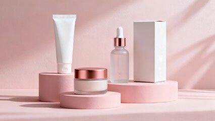 Soft Pastel Cosmetic Mockup Set